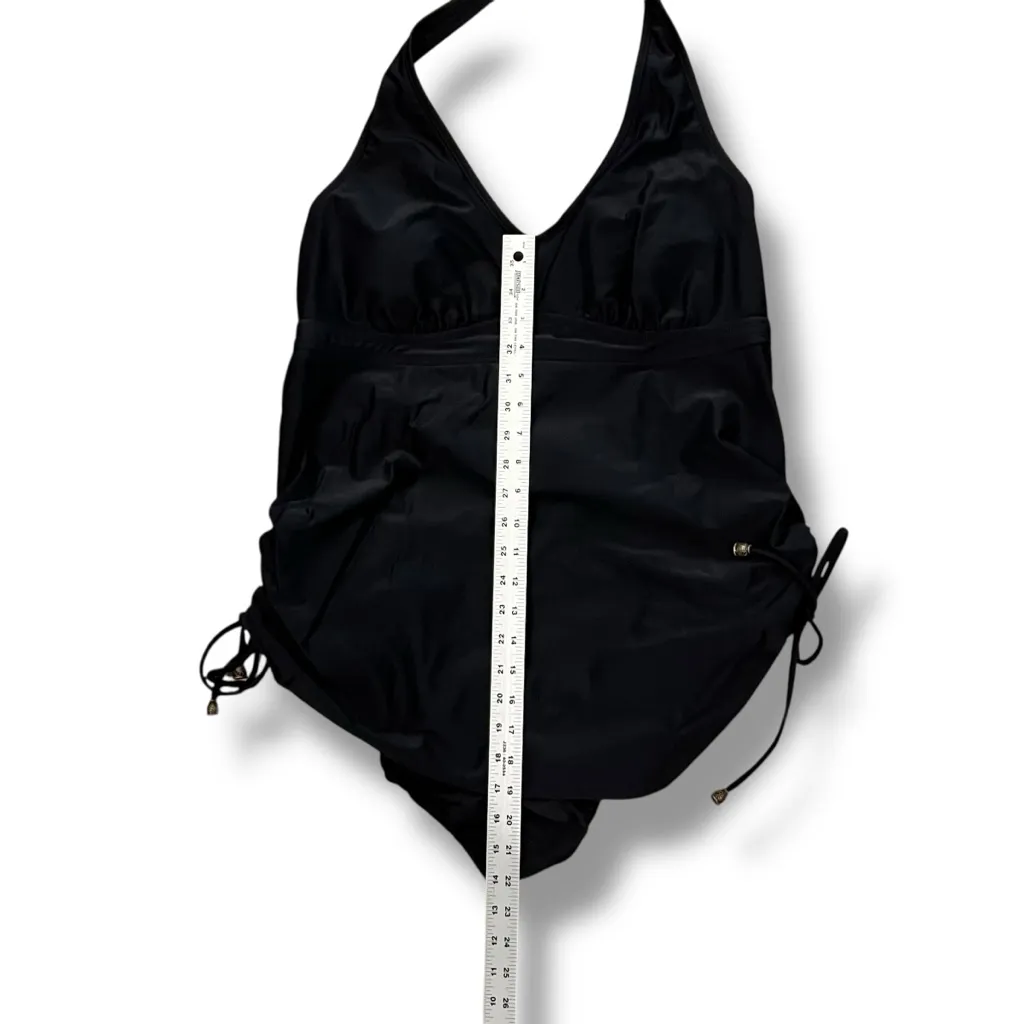 LIZ LANGE MATERNITY TARGET SZ L? SMALL BLACK 1 PC ONE PIECE SWIMSUIT Modest - Image 5