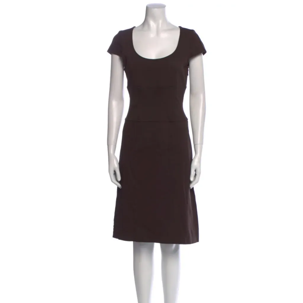 Diane Von Furstenberg Scoop Neck Knee-Length Dress Size: M | US 6- - Image 3