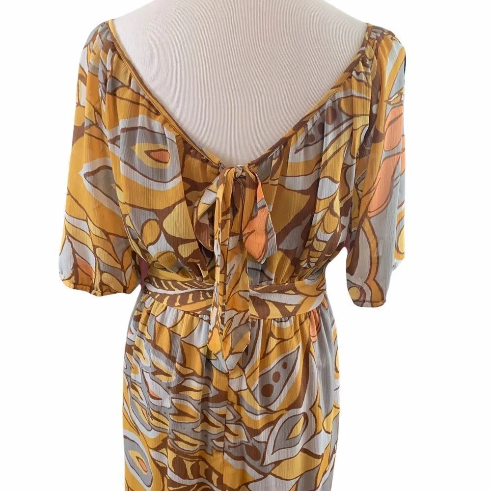 Judith March retro vibes empire waist dress M - Image 4