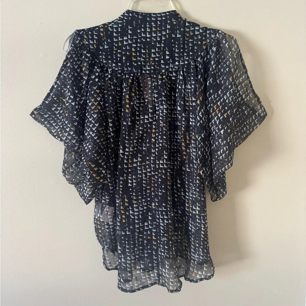 Badgley Mischka NWT printed blouse in size XS - Image 9