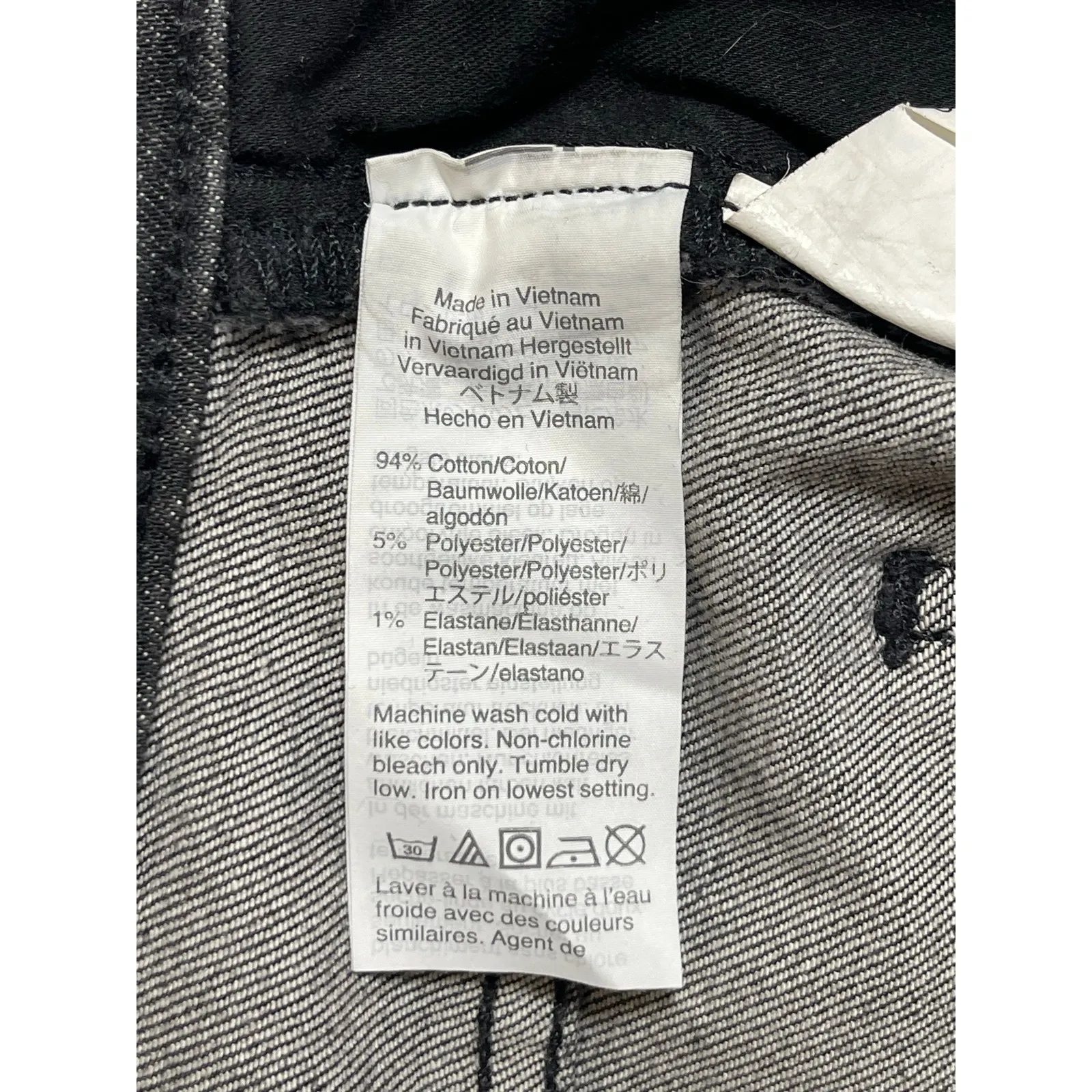 Madewell Women's Black High Waisted Faded Straight Leg Denim Jeans Pants Sz 25T - Image 4