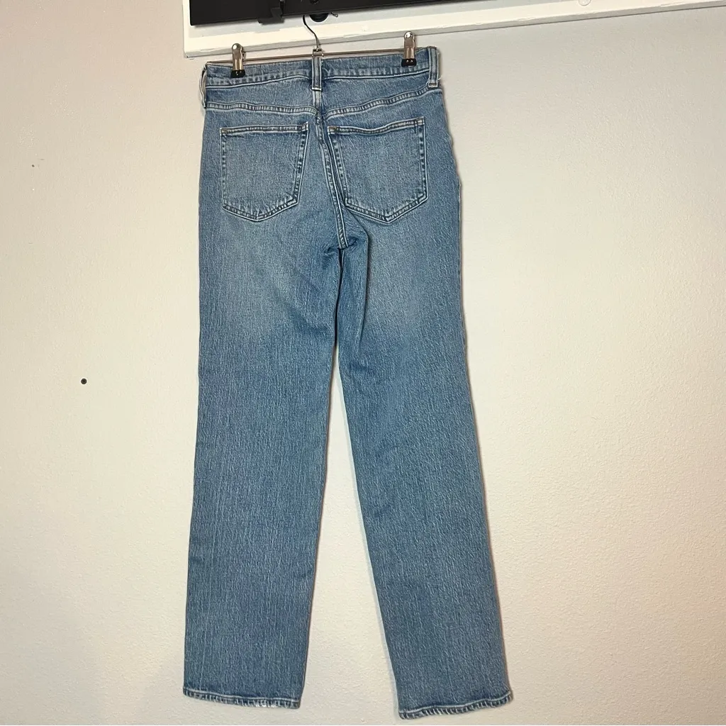 J. Crew Mid-Rise 90s Classic Straight Jeans Blue Size 25 Midrise - Image 5