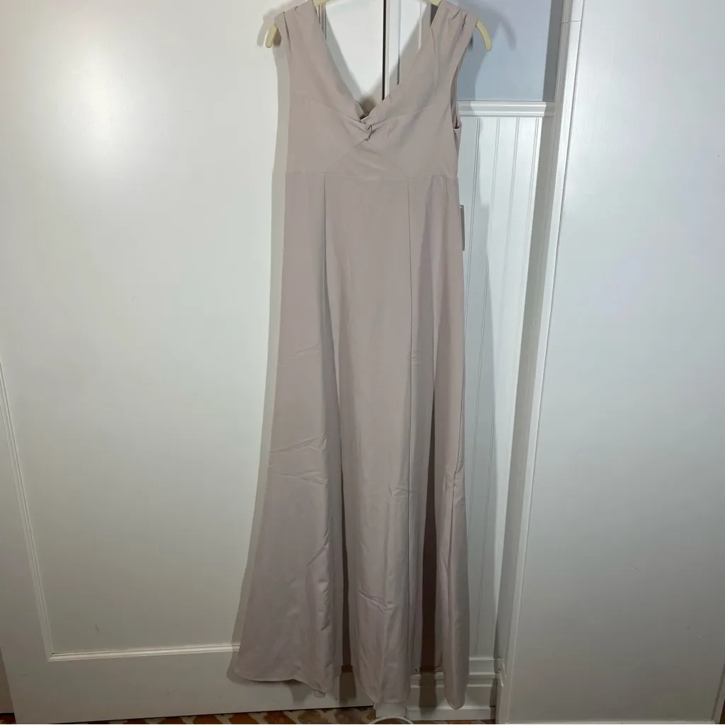 Show Me Your MuMu Zurich Knot Bridesmaid Gown in oyster size‎ small nwt - Image 2