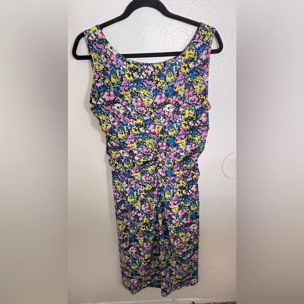 Zara Floral Sleeveless Midi Dress - Image 3
