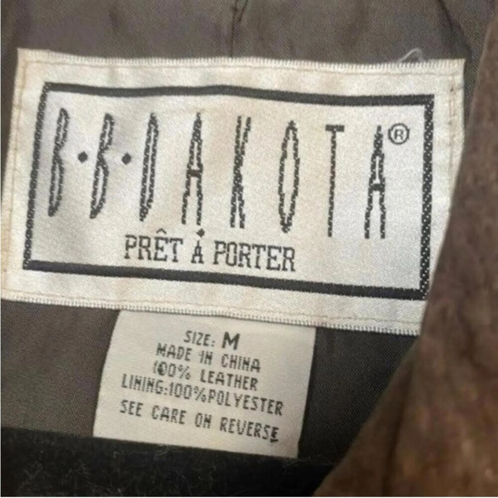 BB DAKOTA brown 100% Leather Long Sleeve Button Up Jacket Lined Classic Moto Size M - Image 6