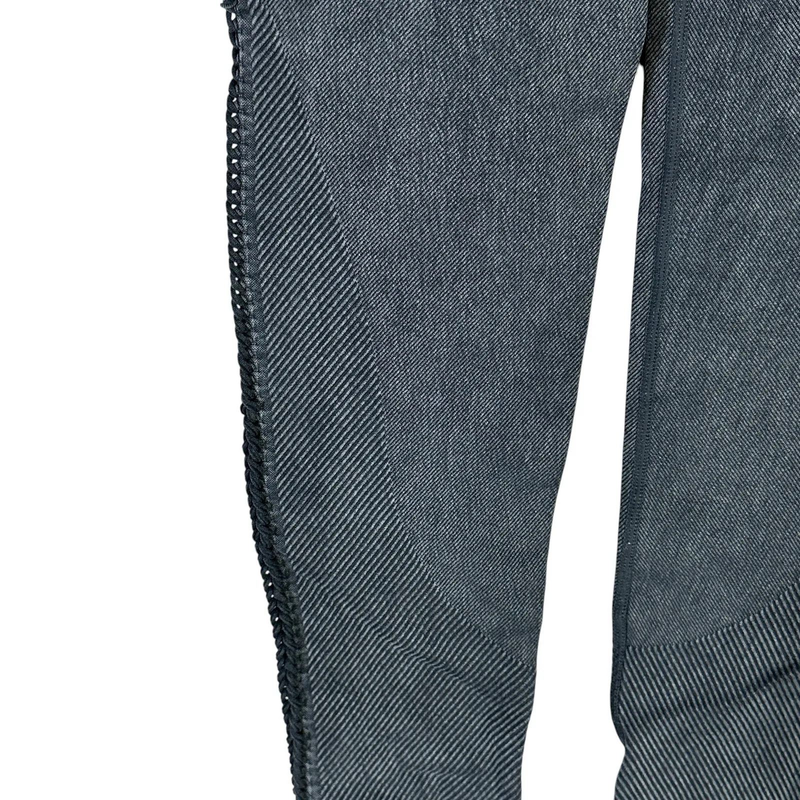 Aerie Macrame Leggings Womens M Gray High Rise Seamless Athleisure Fitness - Image 3