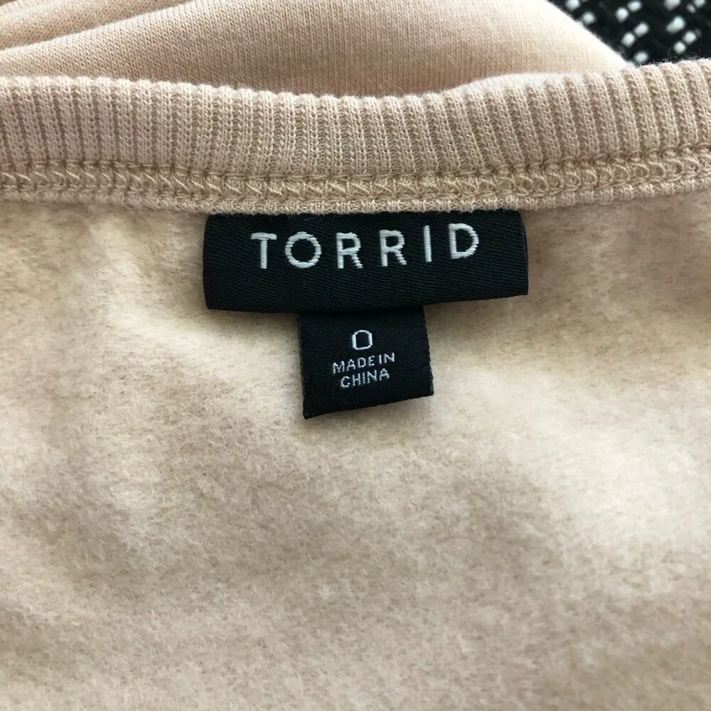 Torrid Pullover Sweatshirt Beaded Long Sleeves Pink 0X - Image 10