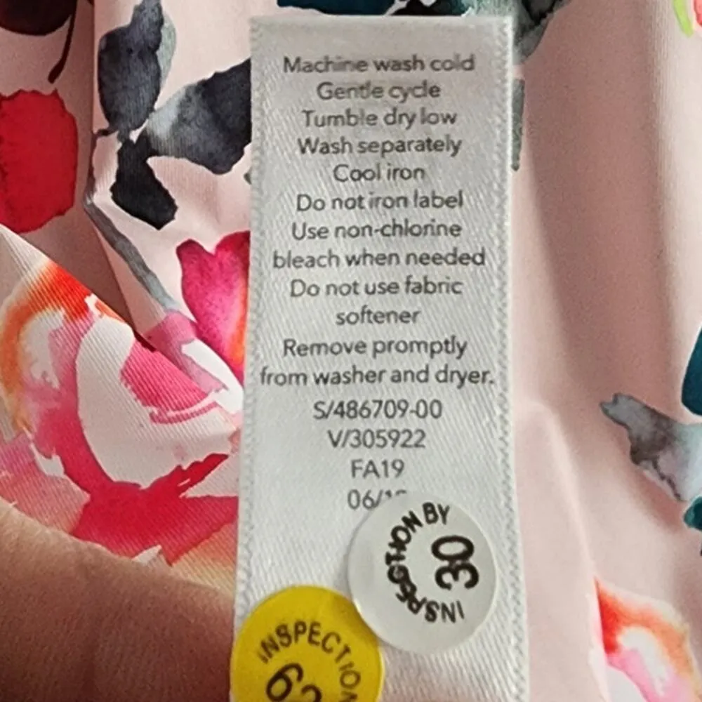 Athleta Shanti Floral Printed Tank Orchid Pink Medium NEW - Image 7