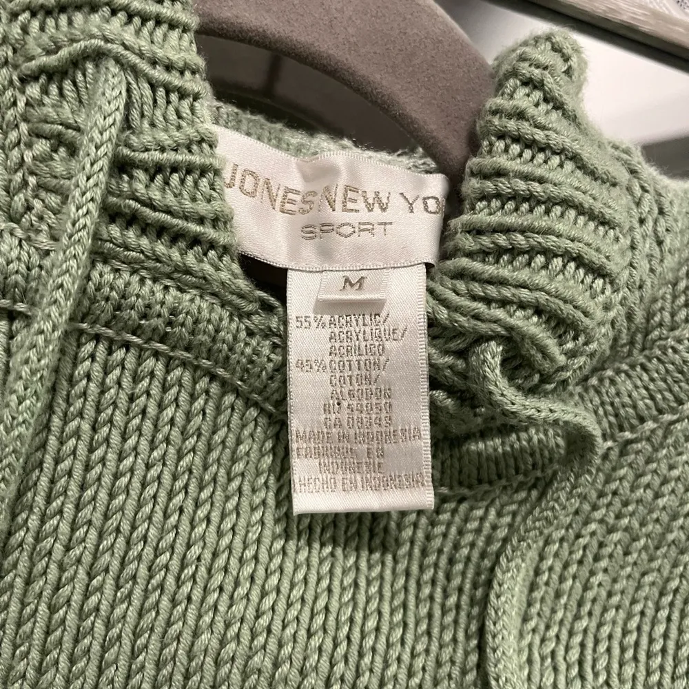 Jones New York Sport Green Knit Hoodie - Image 2