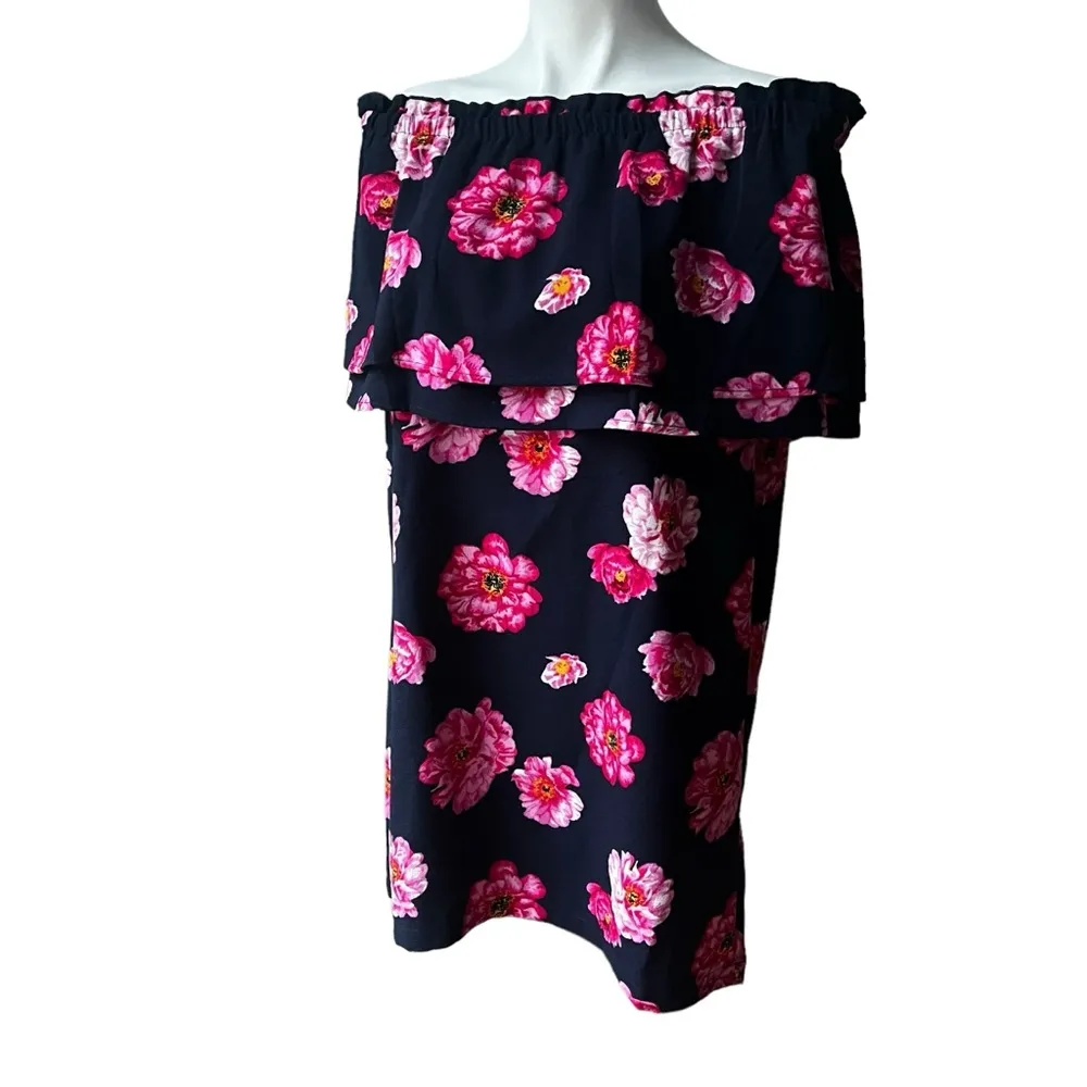 Mud Pie Womens Pippa Off-The-Shoulder Summer Dress, Pink Peony, Sz M - Image 5