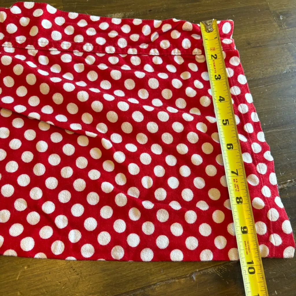 PINK Victoria’s Secret Y2K Red Polk A Dot Wide Leg Pajama Pants Baggy Booty Logo - Image 10