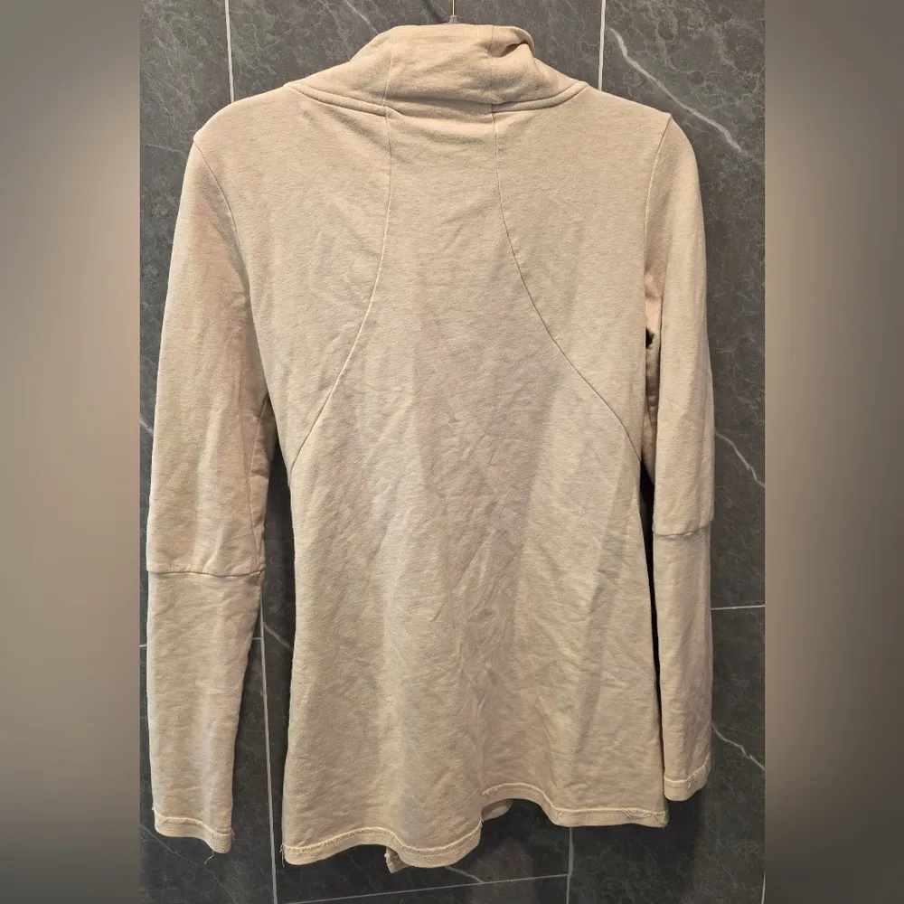 The North Face  Oatmeal Diagonal Zip Athletic Sweater XS - Image 2