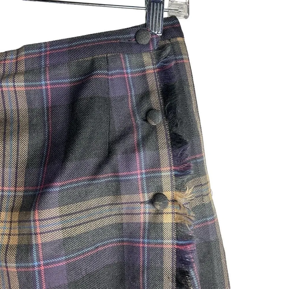 Vintage Al Jean Canada Inc. plaid pure virgin wool pleated kilt skirt Gray Size undefined - Image 3