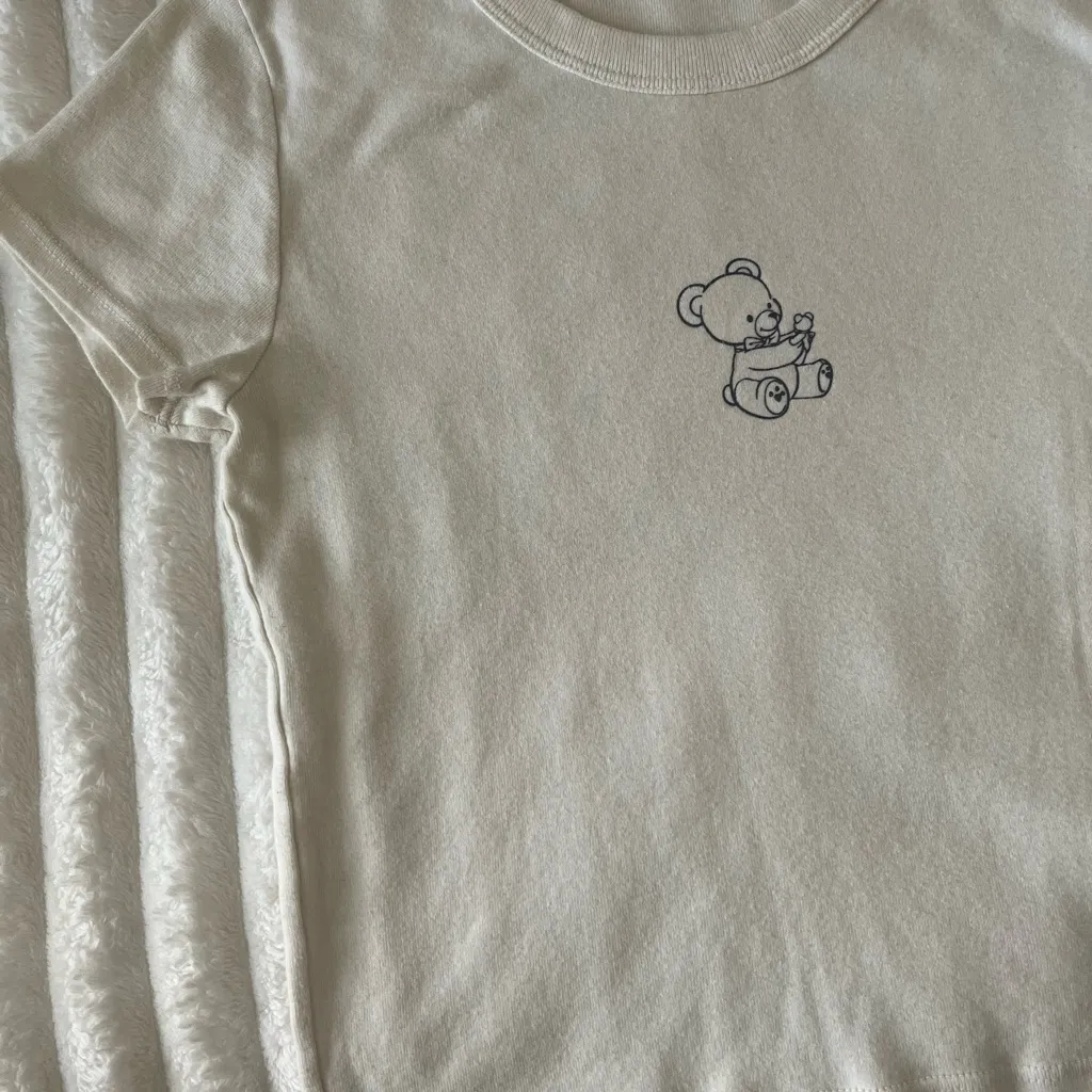 John Galt Brandy Melville Teddy Bear Tee Shirt - Image 2