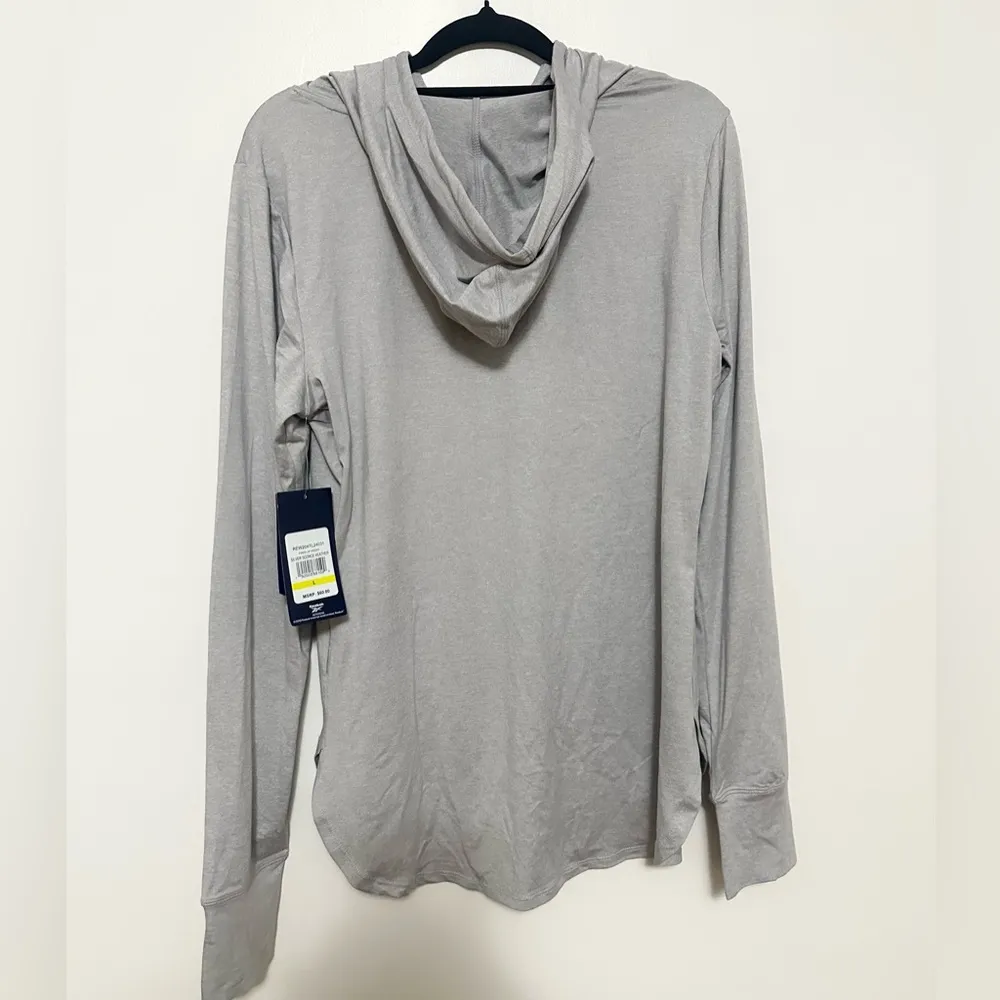 NWT Reebok Silver Sconce Heather Hoodie Large - Image 2