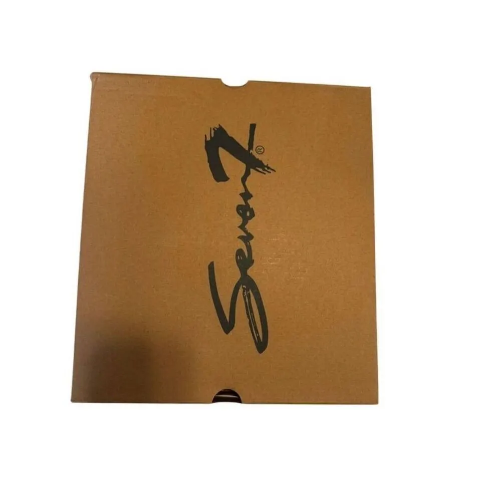 Seven7 Women's Platform Lug Sole Boots Black Yellow Laces Size 9 - Image 9