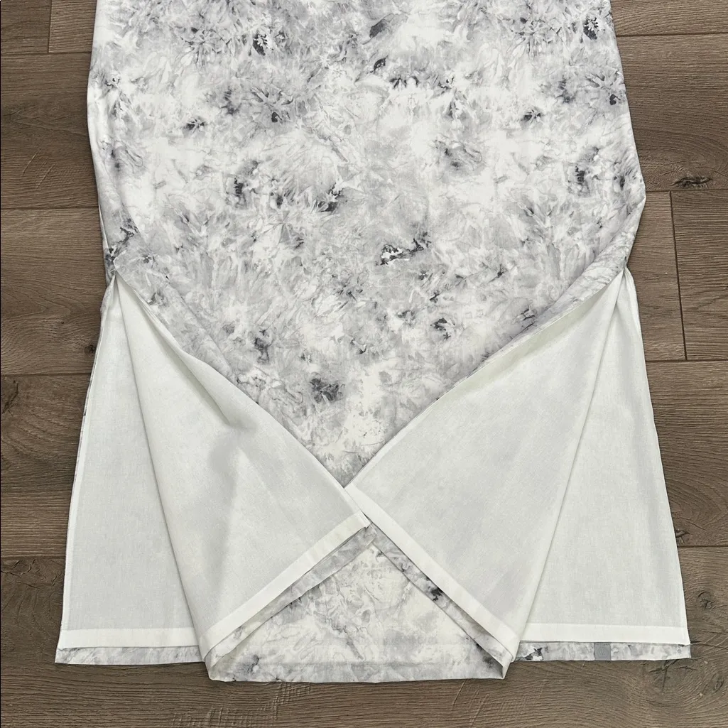 NWOT Lululemon V-Neck Midi Dress Aquila Rhino Grey Multi‎ Size 14 - Image 4