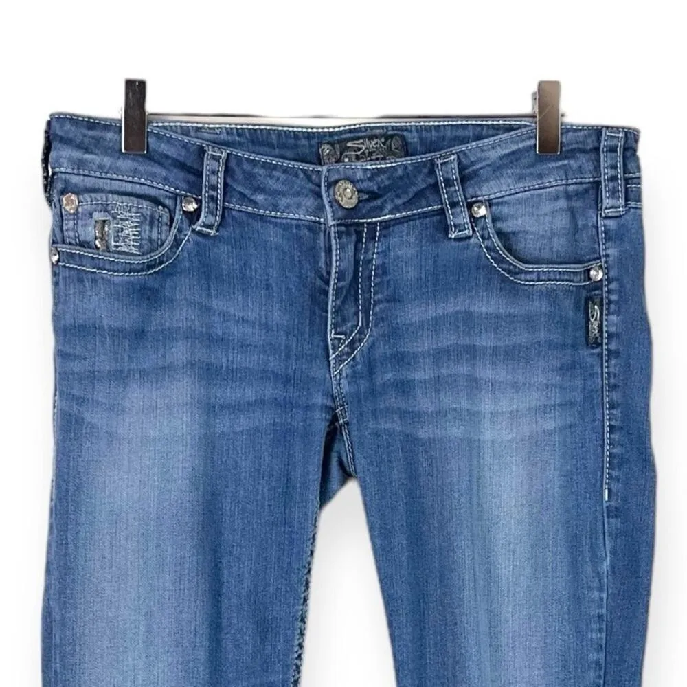 Silver Jeans Women’s Jeans Dawson Bootcut Low Rise Y2K Medium Wash Size 32 x 32 - Image 3