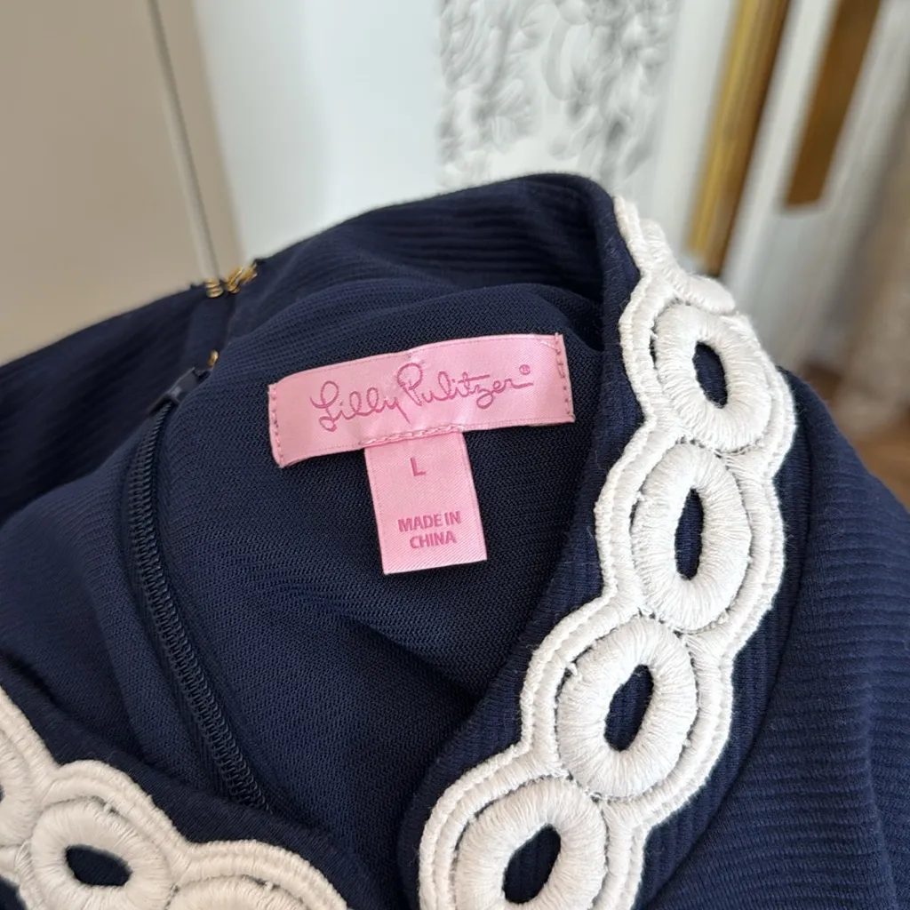 Lilly Pulitzer Callista Navy shift dress - Image 17