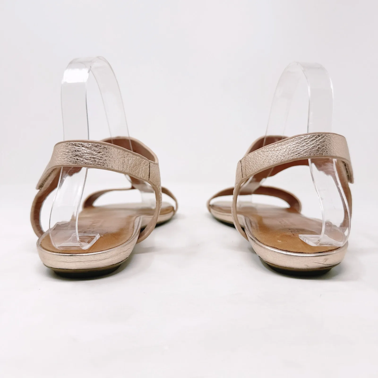 [Gentle Souls] Kenneth Cole Rose Gold Lark Slim T-Strap Open Toe Sandals Sz 9.5M - Image 7