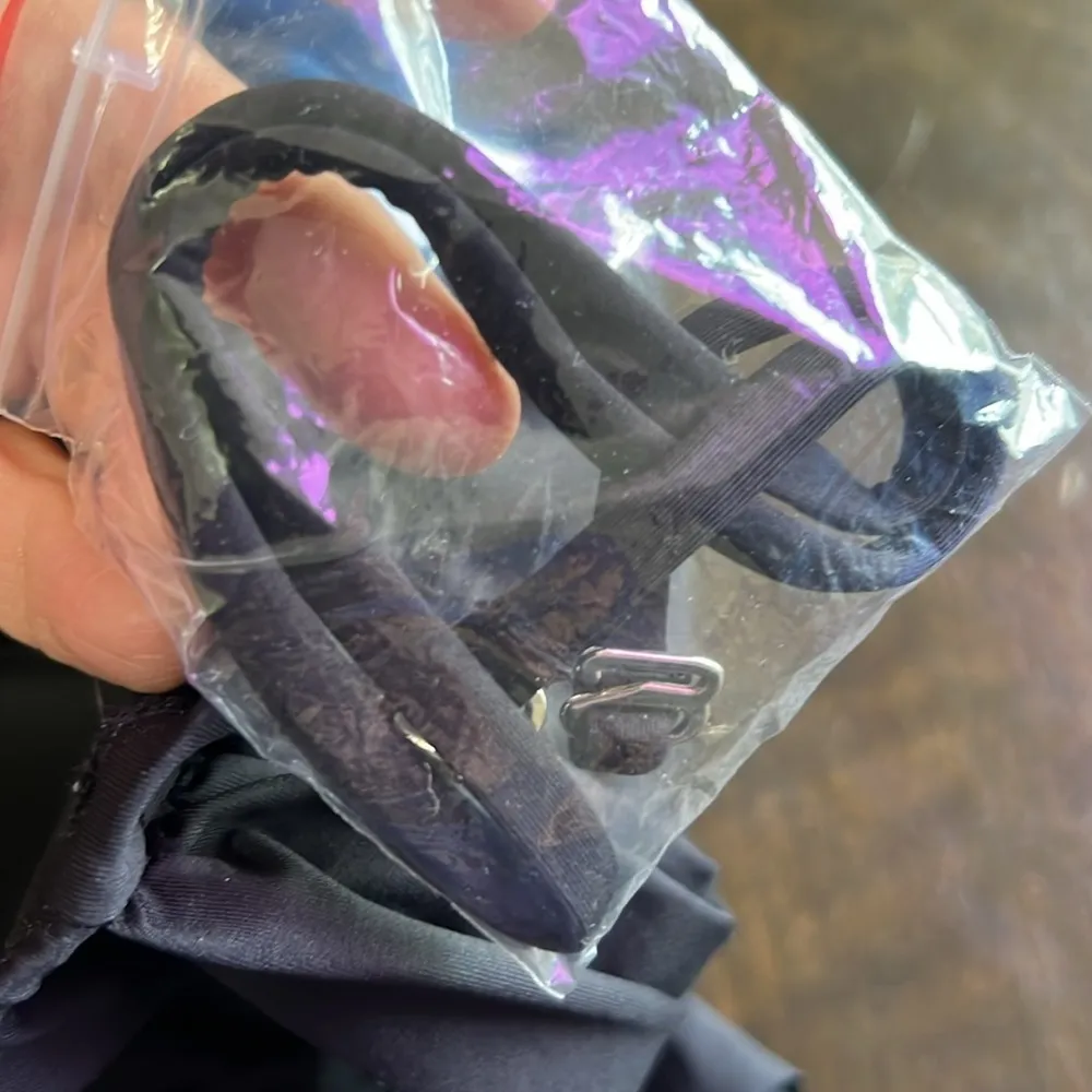 Boston Proper Black Bikini One Piece Bow Tie Size 6 - Image 4