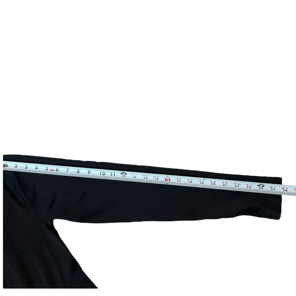 New OQQ Flare‎ Bell Bottoms Bodycon Long Sleeve Black Ribbed Jumpsuit Size XL - Image 12