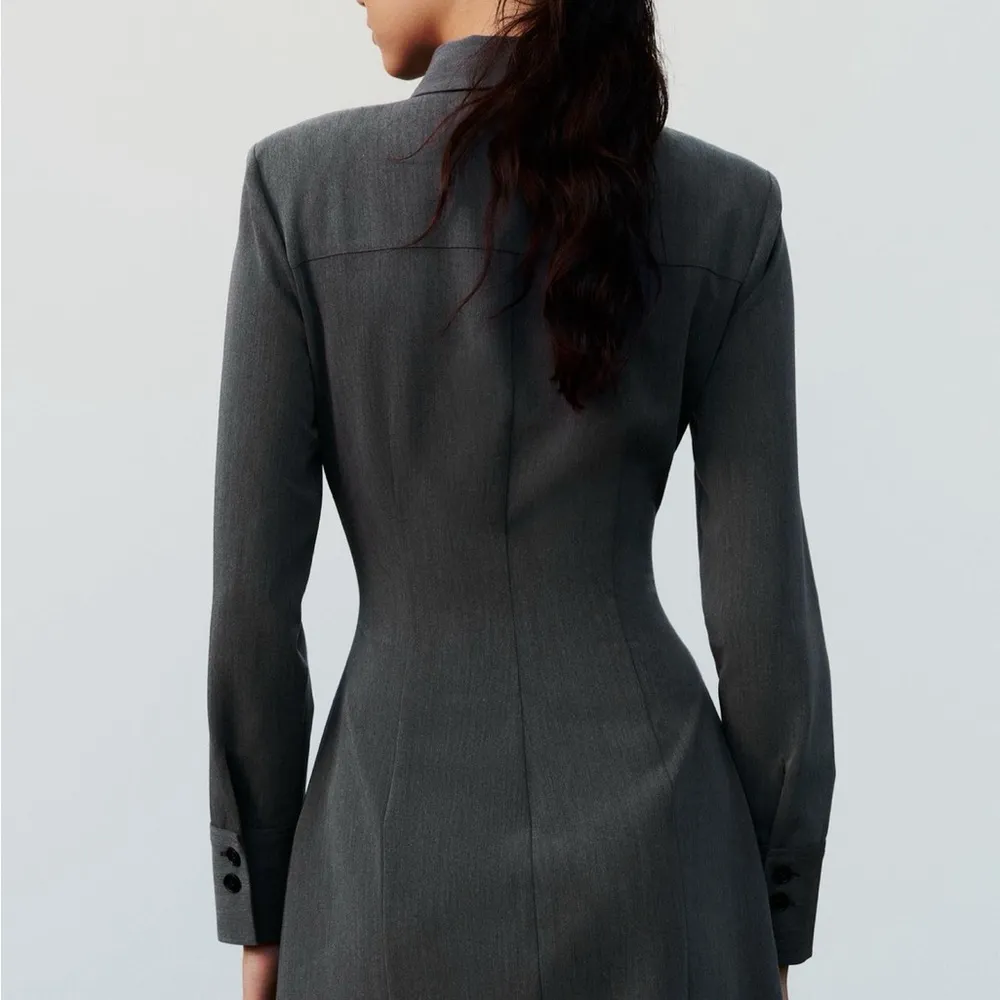ZARA Fitted Mini Shirt Dress - Image 5