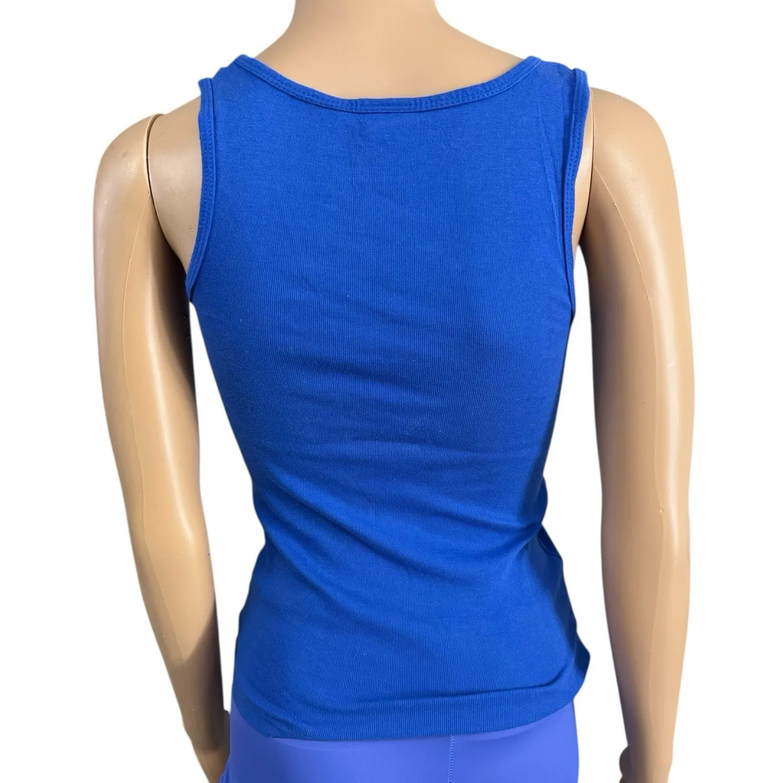 Vintage Y2K Tank Top DNLA Blue Butterfly Applique Women’s Size Medium - Image 3