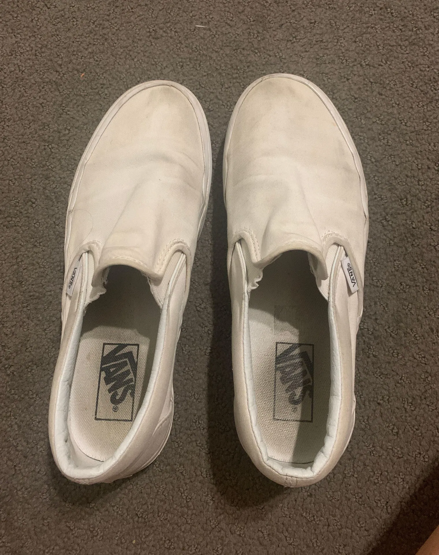 Vans White Slip-ons - Image 2