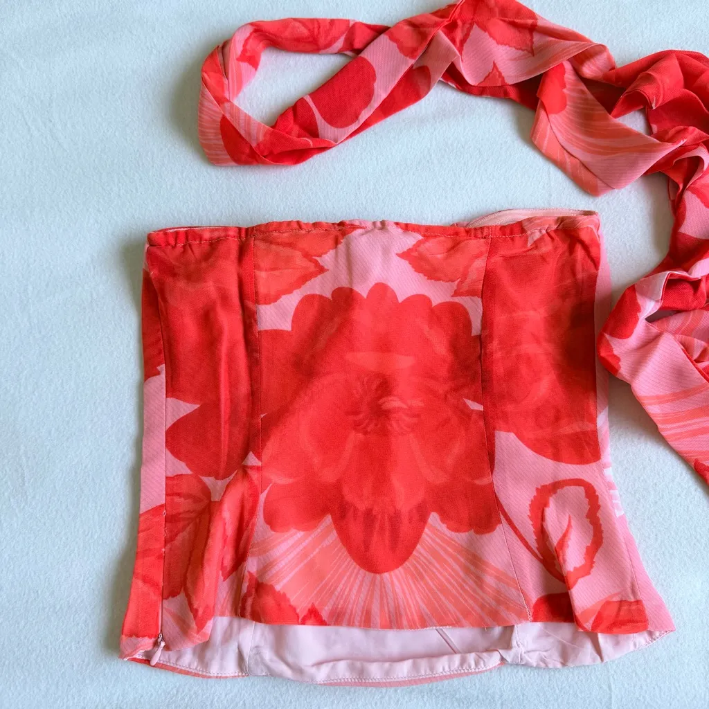 New Peppermayo Anais Scarf Top - Sicily Sunset Print - Image 8