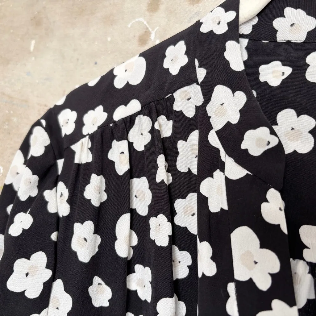 Kate Spade Mini Faye Floral Print Silk Shirtdress - Image 5