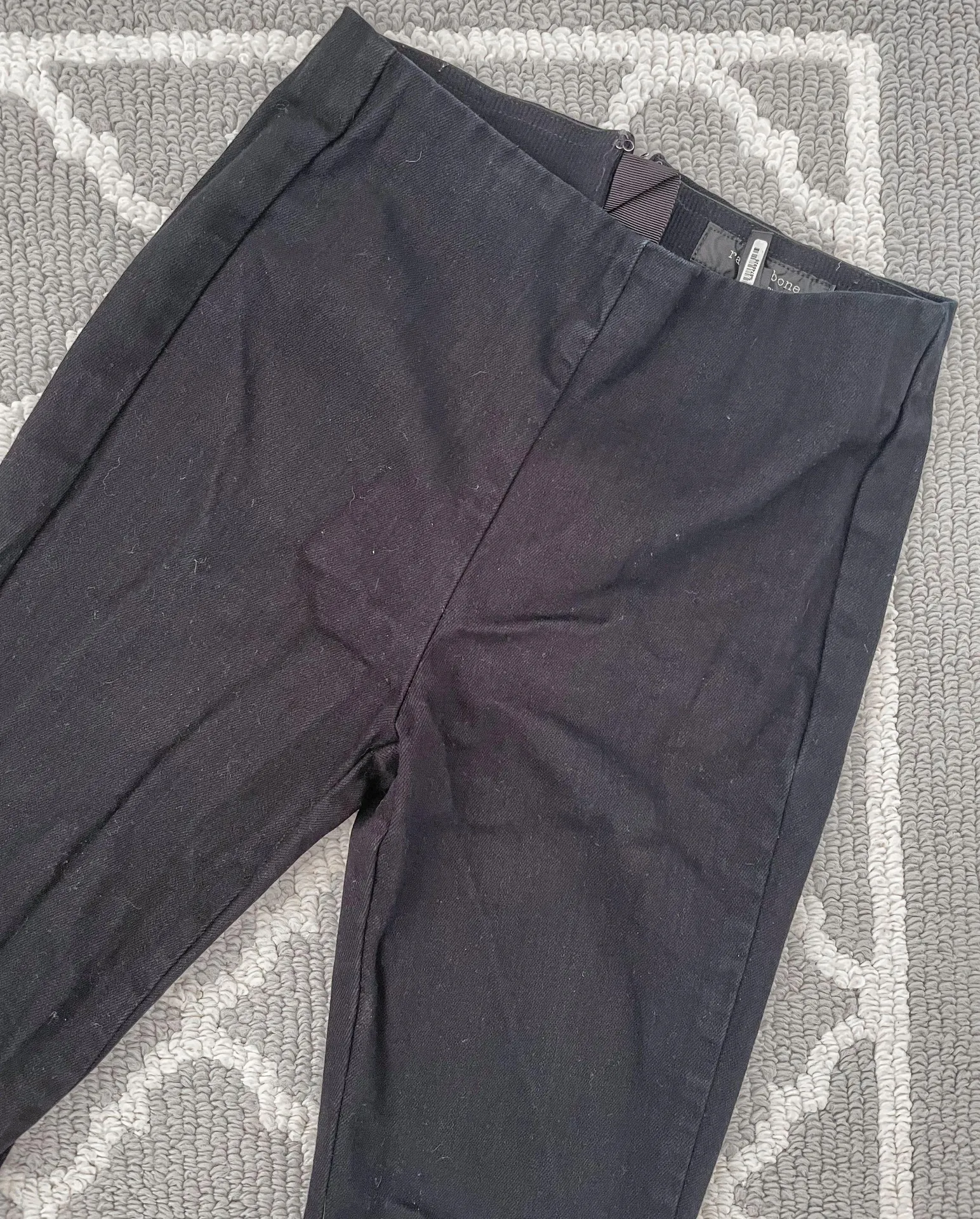 High Waisted Dark Denim Pant - Image 3