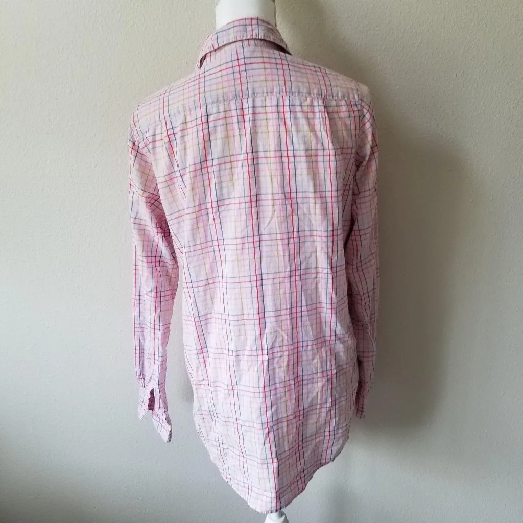 Victorias Secret Pink Womens Plaid Button - Image 4