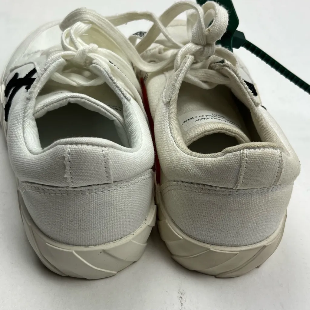 Off-White Low‎ Vulcanized Canvas White Sneaker Shoe Women SZ 36 US 6 NEW *FLAW - Image 14