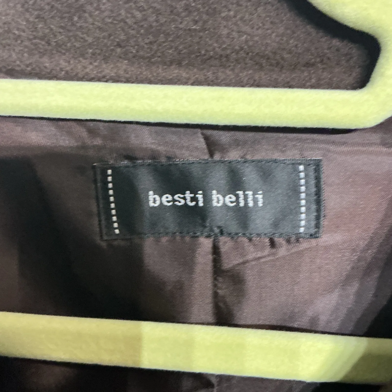 Besti Belli Brown Handmade Jacket Sz S - Image 5