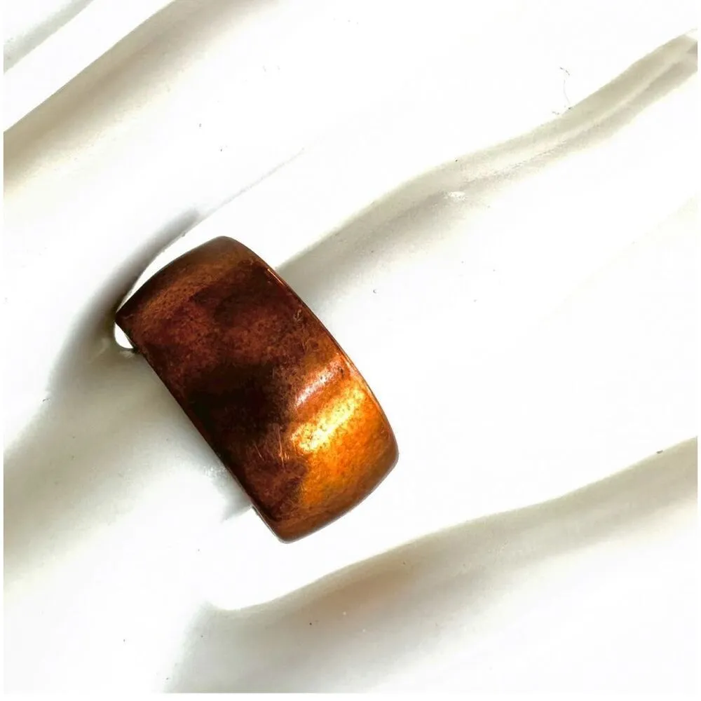 Guess copper wide band ring - Image 3