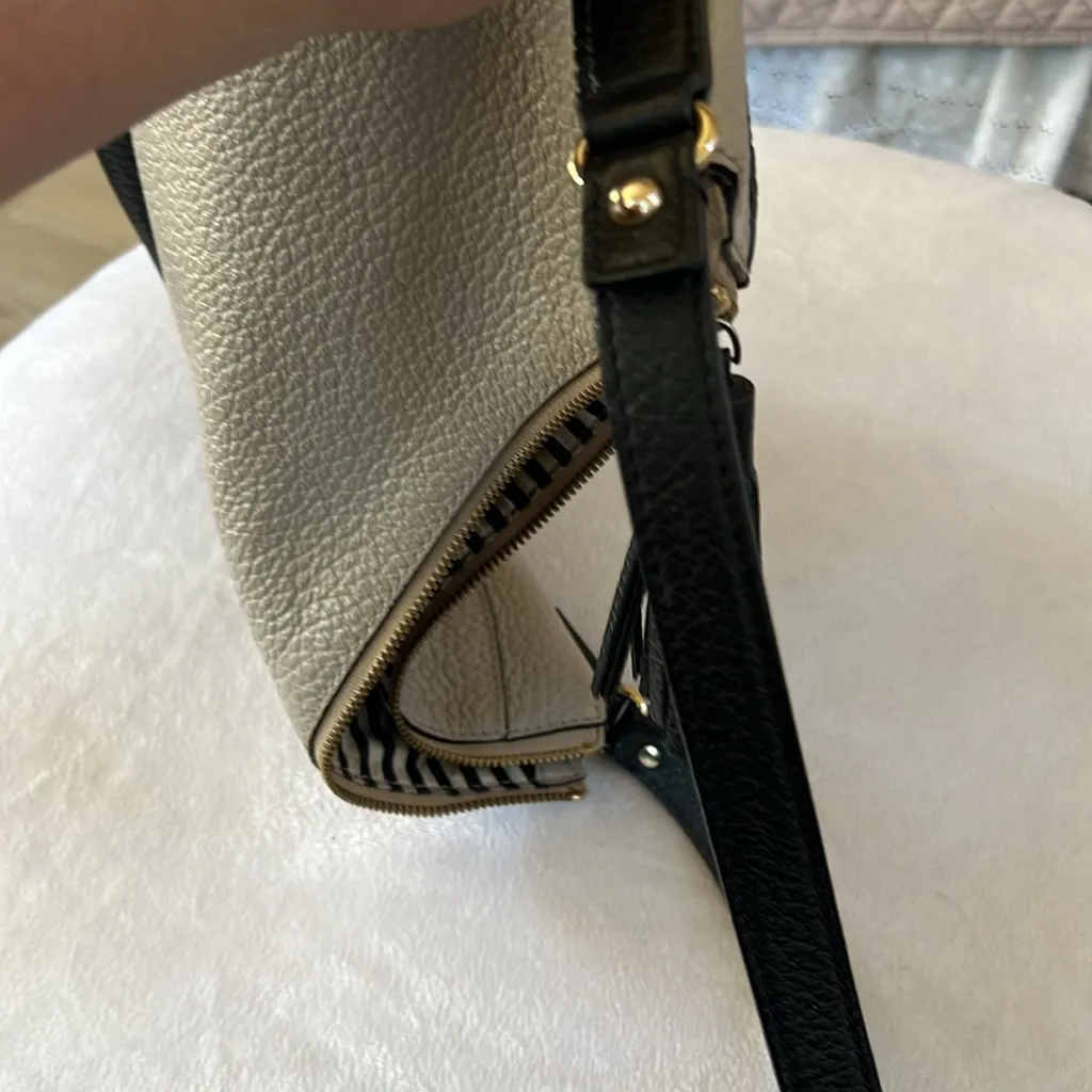 Kate Spade shoulder purse grey and black - Image 9