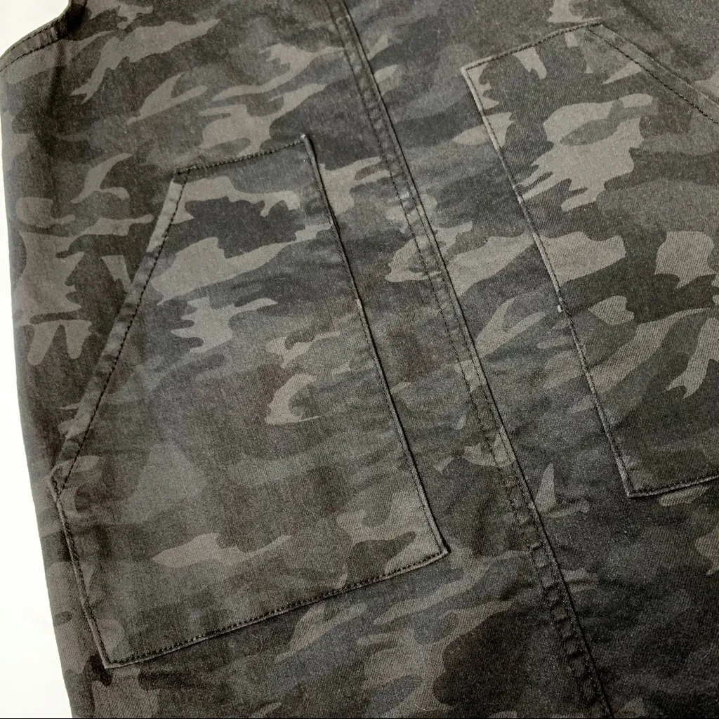 Vanilla Star Camo Dress Skirt Skirtall Raw-Hem Jean Camouflage Mini Skirt NWT - Image 12