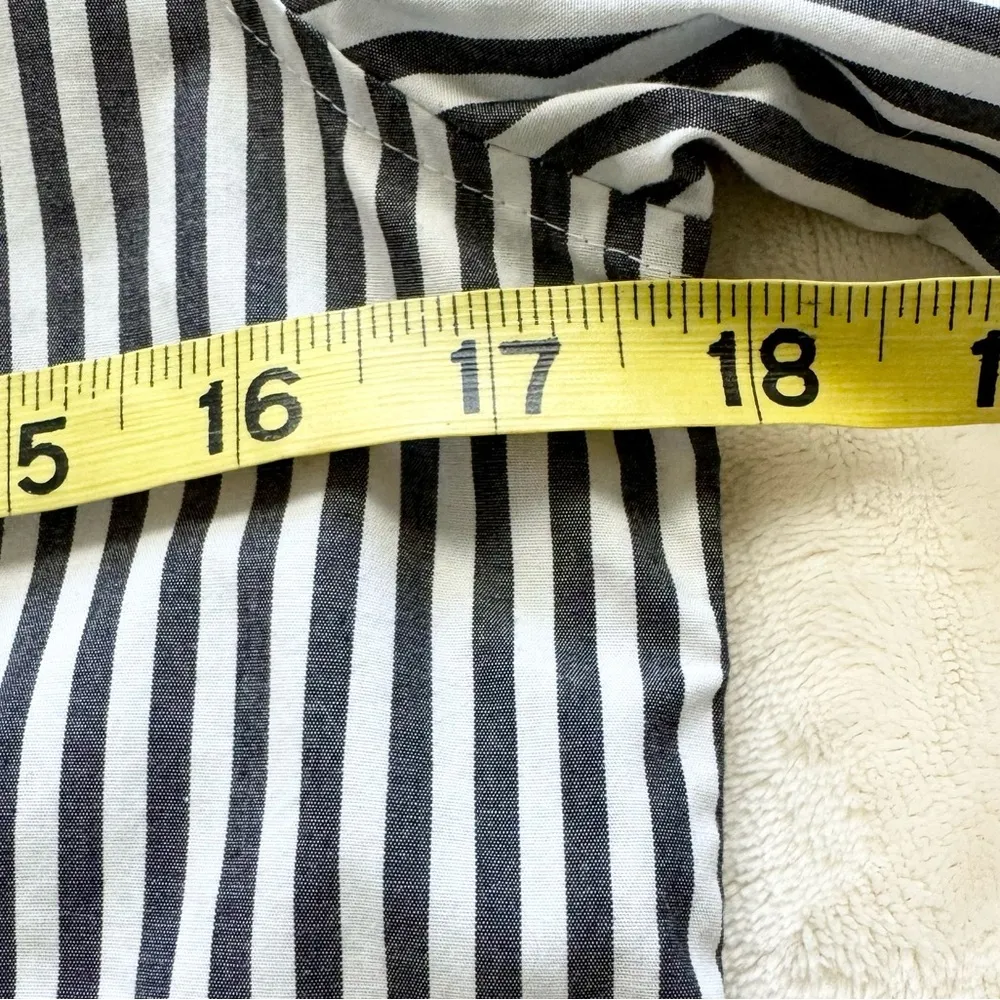 Banana Republic Shirt Womens Preppy Striped Office Career Non Iron Workwear 6 T - Image 8