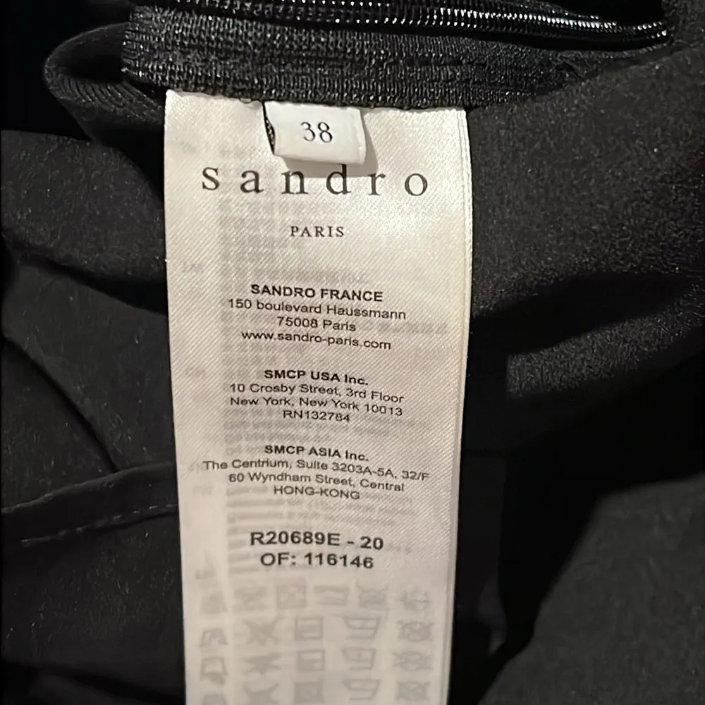 Sandro Paris Ronald CutOut Gathered Twill Linen Blend Mini Dress In Black, 38/M - Image 4