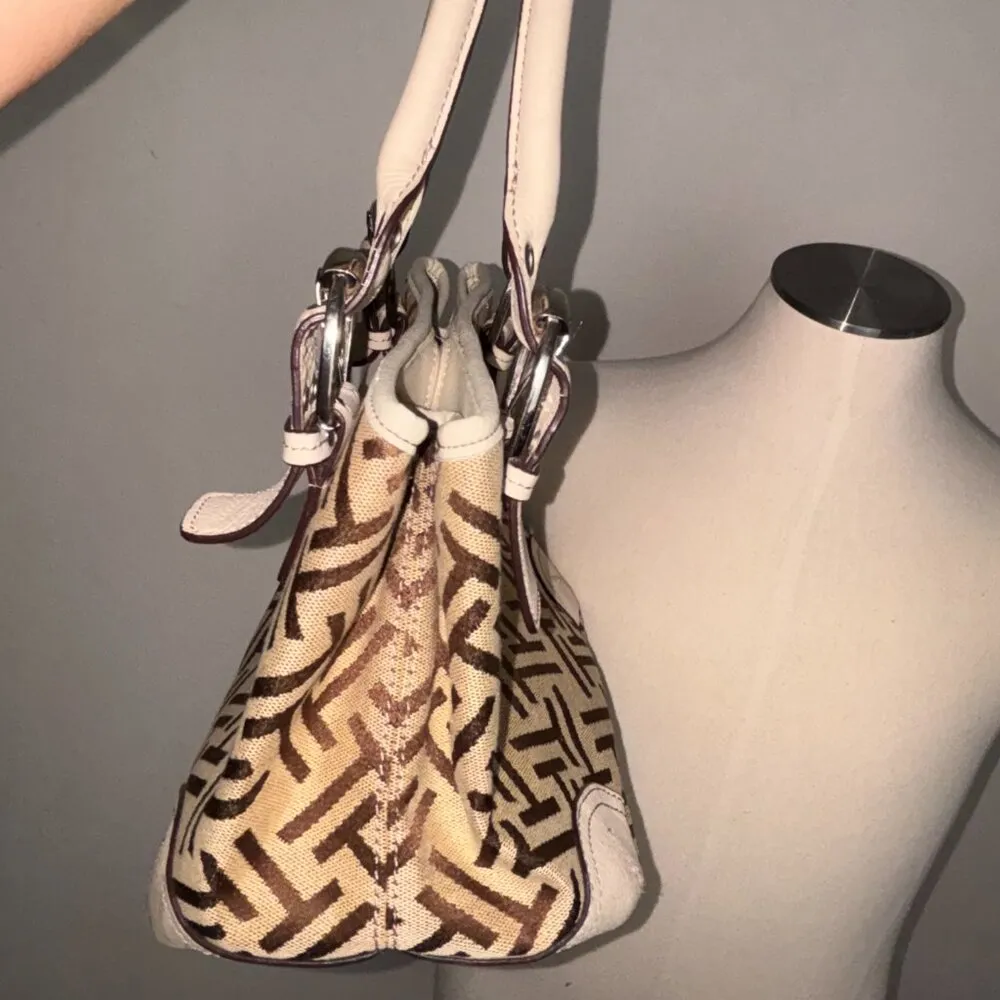 Vintage Tignanello Canvas/Leather Cute Handbag - Image 9