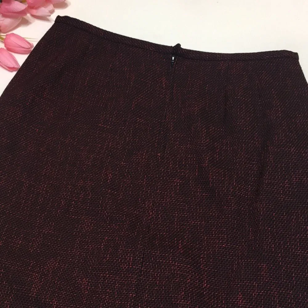 Plaza South Red and Black Velvet Skirt Set size 10 - Image 15