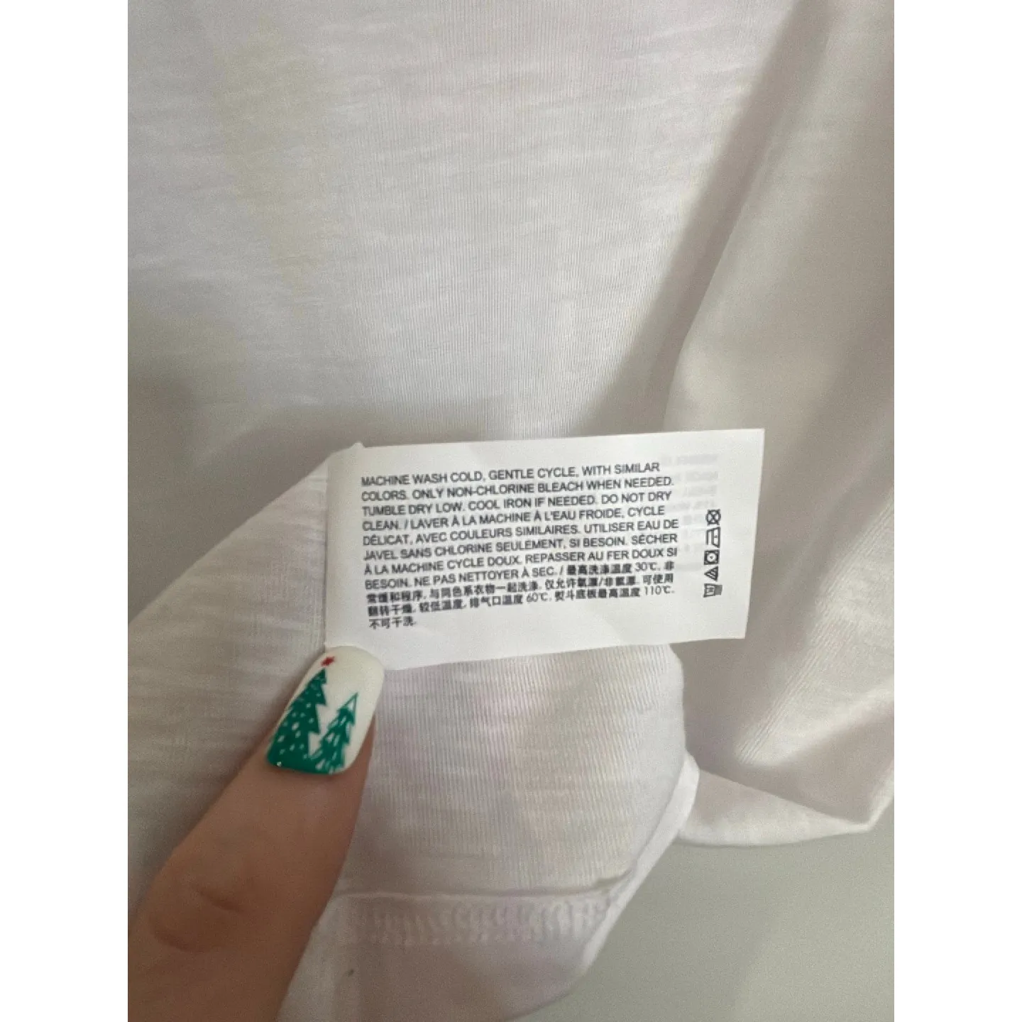 Theory T-Shirt Womens Small White Dayne B V-Neck Short Sleeve Atmos Light Modal - Image 5