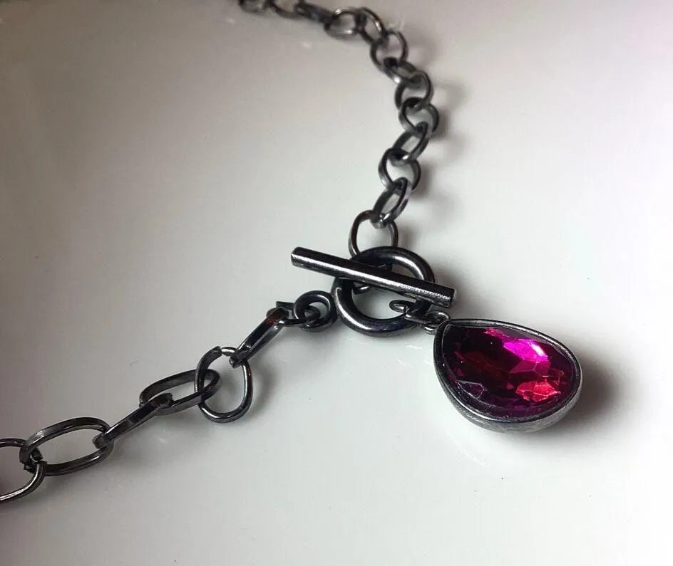 Paparazzi Necklace ~ So Sorority - Pink - Image 4