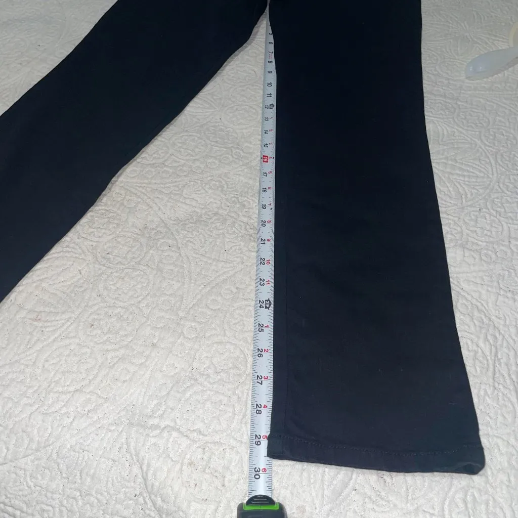 Gloria Vanderbilt  Amanda Slim Leg Jeans Black Size 6 Average Embroidered Pockets - Image 5