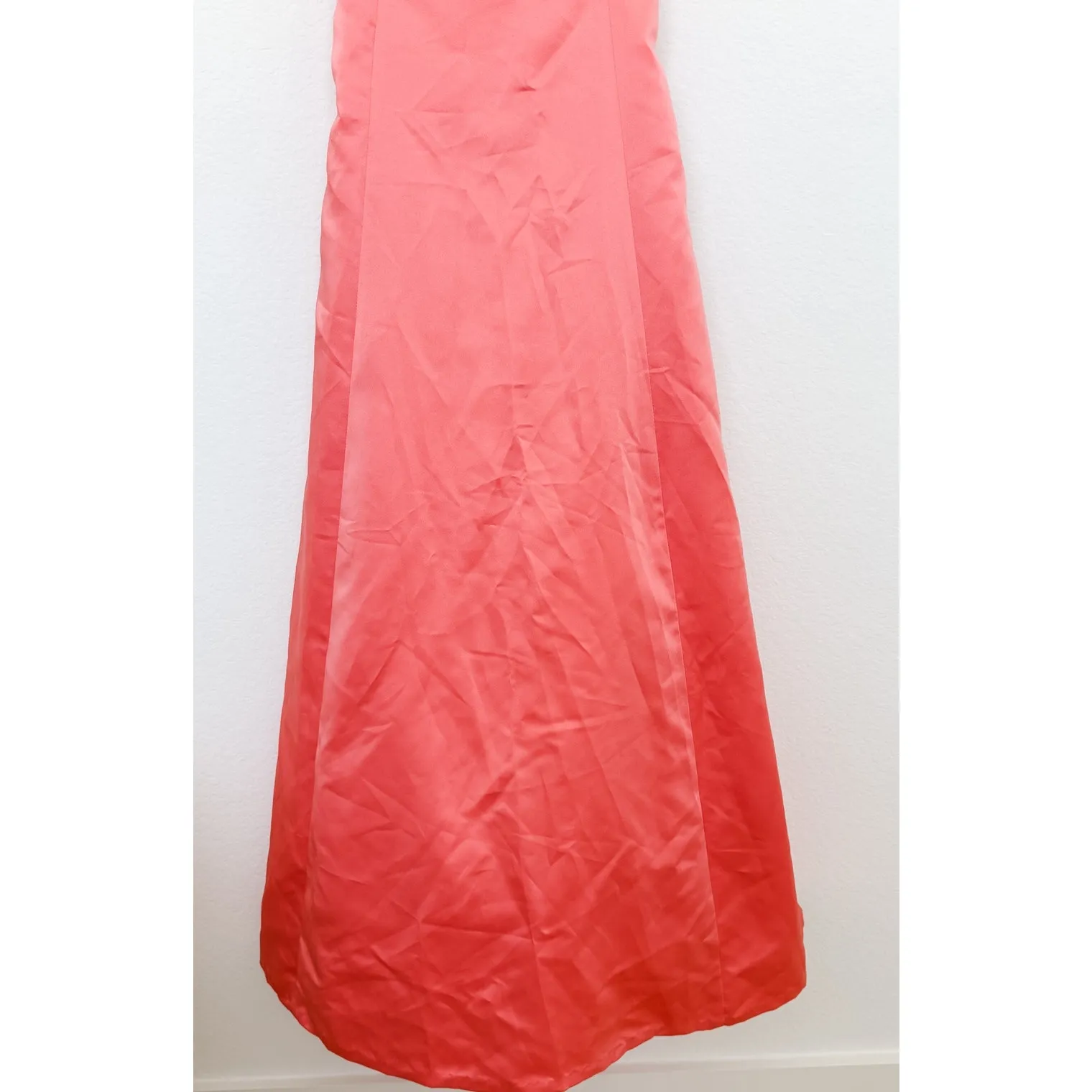 VTG Y2k Betsy &‎ Adam Satin Strappy Formal Gown Pink Size 10 Y2K Prom Coquette - Image 3