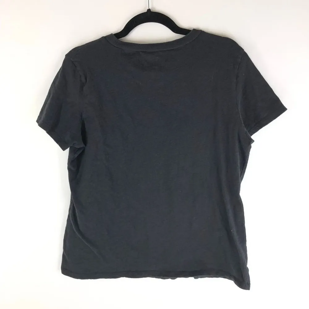 The Rolling Stones Womens 1975 US Tour Black Short Sleeve Crewneck Tee Size XXL - Image 2