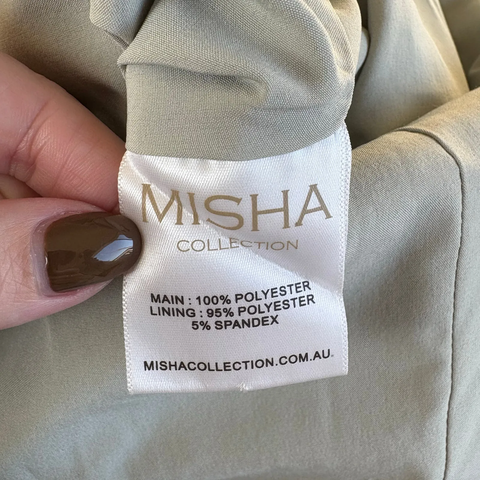 MISHA Collection Milly Sage Green Lace Corset Dress NWT Size XS - Image 9