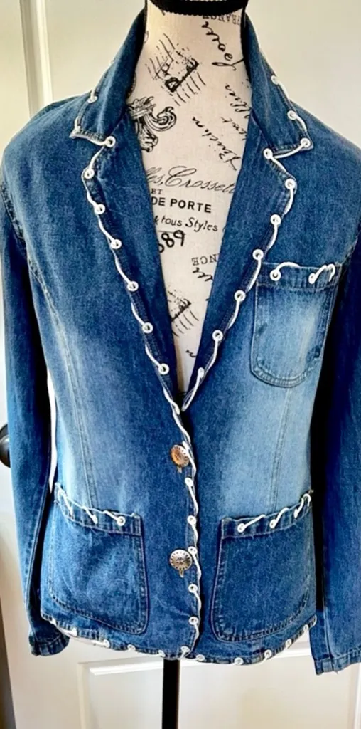 VNTG NEW IDENTITY Denim Blazer – Rope - Image 2