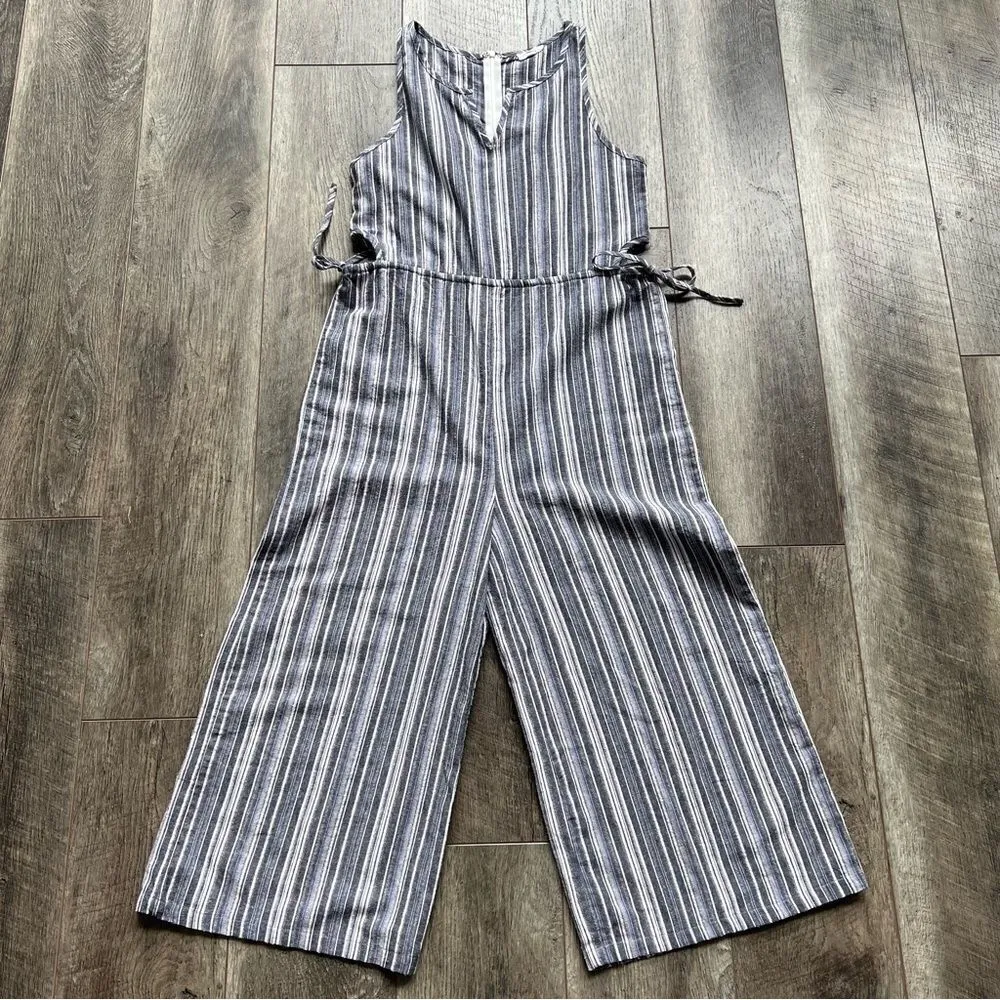 Lucca Couture Urban Outfitters Kendall Striped Cropped Jumpsuit Romper Small - Image 9